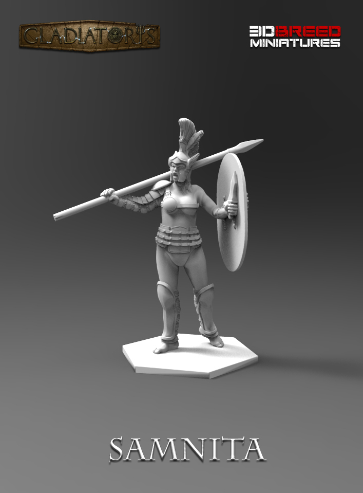 Gladiatoris - Samnita 3D en proceso