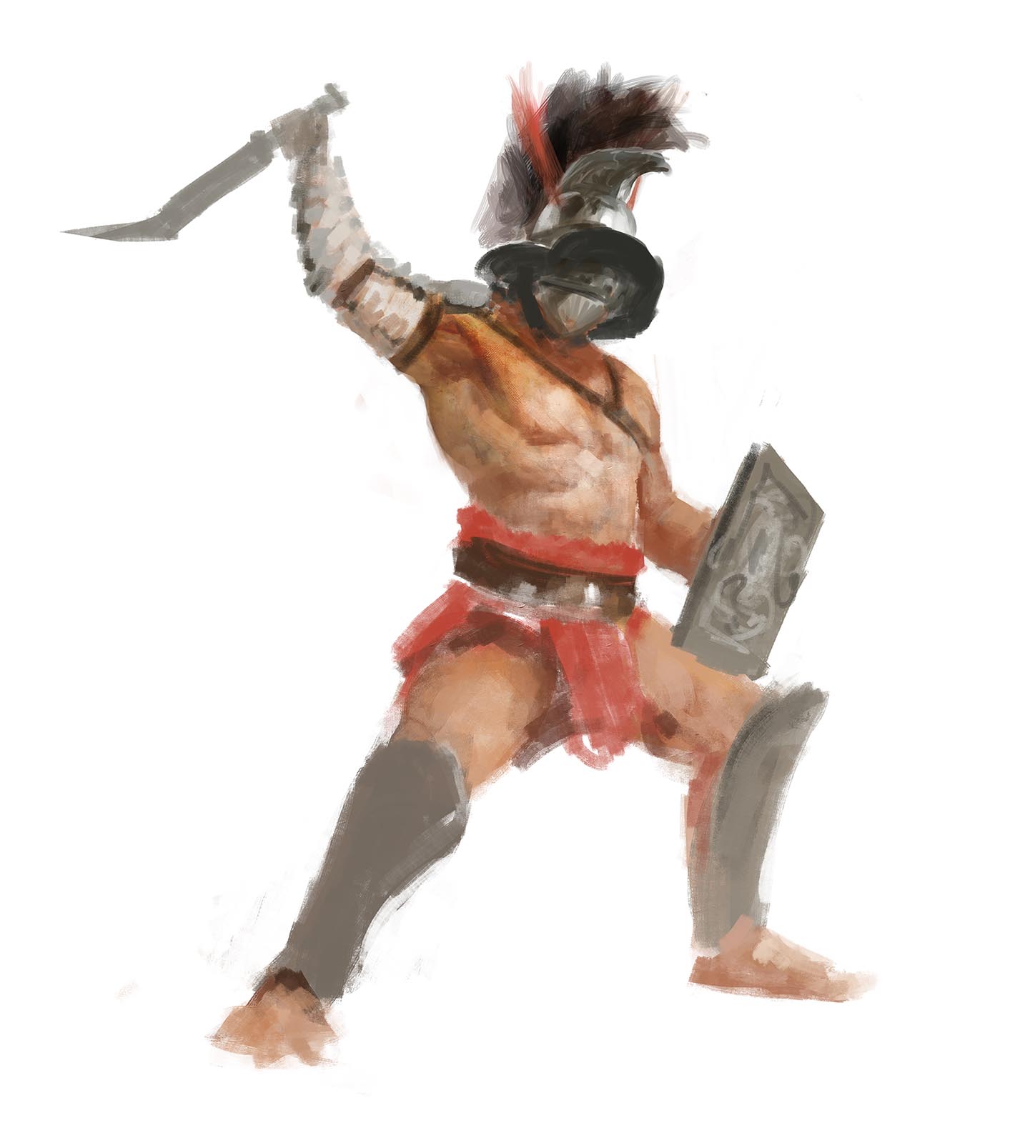 Gladiatoris - Boceto Thraex Manzanedo 2