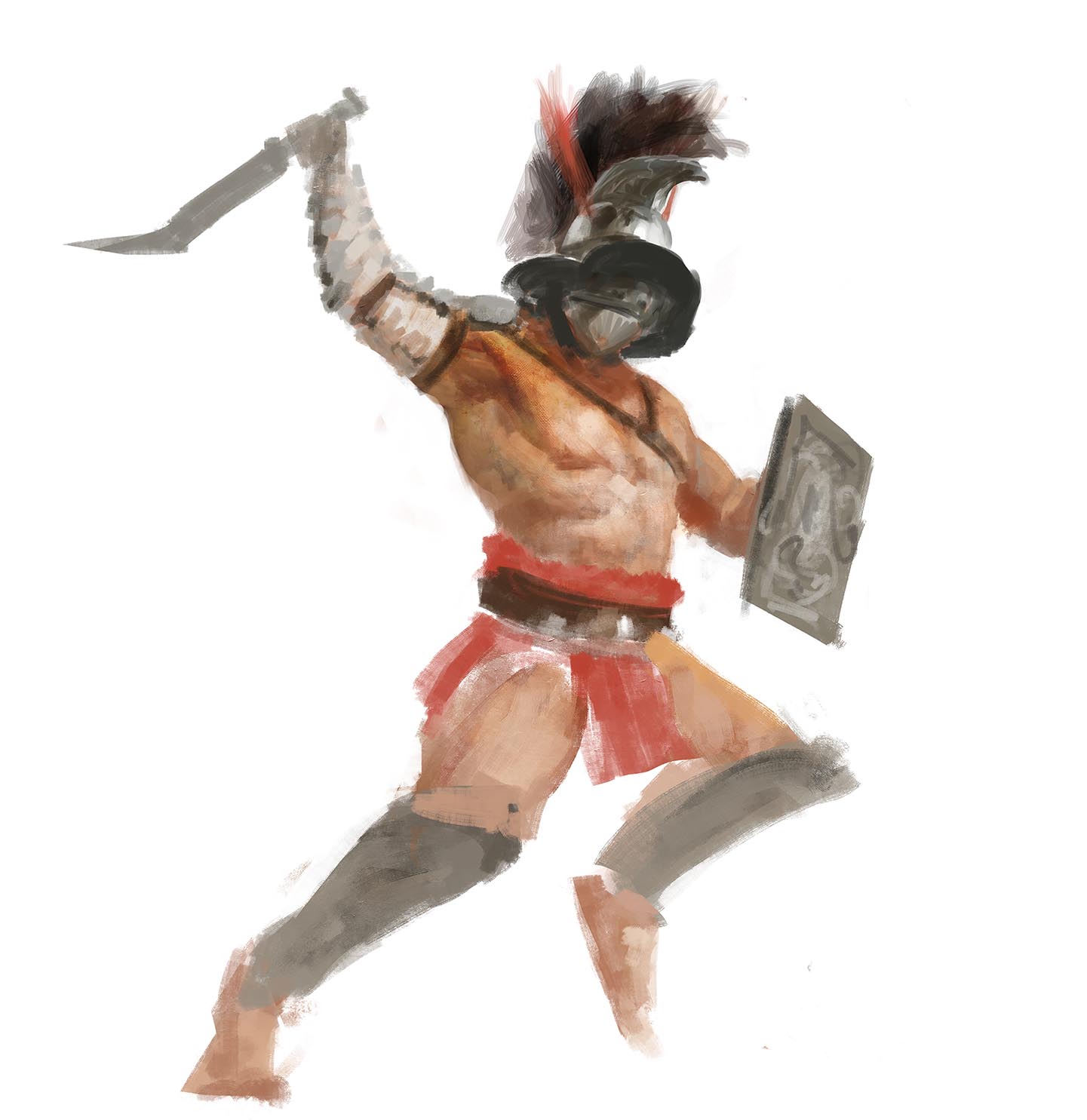 Gladiatoris - Boceto Thraex Manzanedo 3