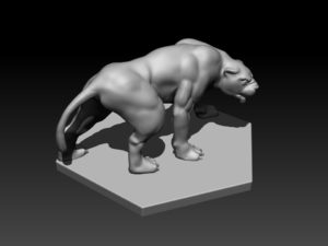 Gladiatoris - Pantera 3D en proceso