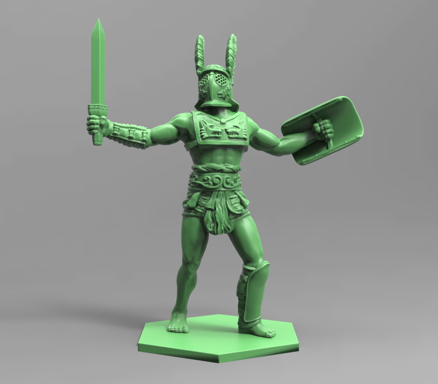 Gladiatoris-Provocator 3D finished