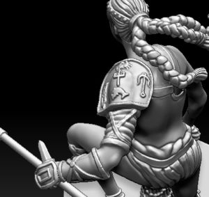 Gladiatoris - Retiaria 3D en proceso