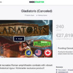 EscenaRYS cancels Gladiatoris KS