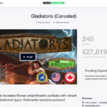 EscenaRYS cancela el KS de Gladiatoris